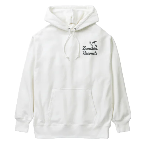 ハンマーが振り下ろされる(小ロゴ黒) Heavyweight Hoodie