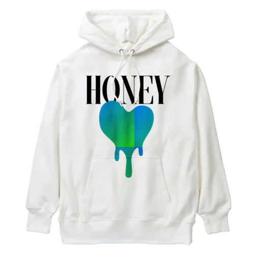 Honey / BlueGreen Heavyweight Hoodie