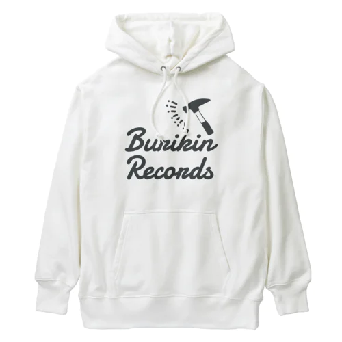 ハンマーが振り下ろされる(大ロゴ白) Heavyweight Hoodie