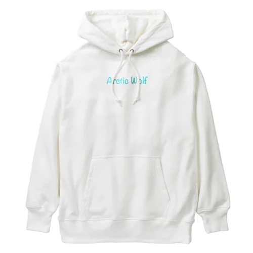 冬のホワイトアニマル・シリーズ「ホッキョクオオカミ」 Heavyweight Hoodie