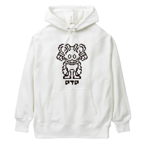 家で着たい！！！プロトタイプペット / PTP ドット絵ブラック Heavyweight Hoodie