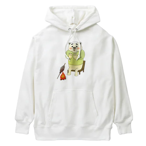 暖まる白熊 Heavyweight Hoodie