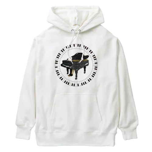 かわいいピアノマーク Heavyweight Hoodie