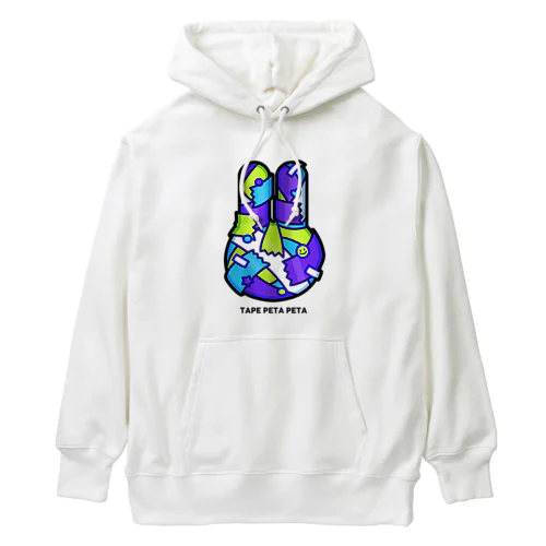 テープぺたぺたうさぎ/クール Heavyweight Hoodie