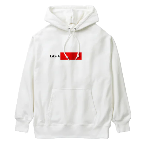 Like A S_____ BOX LOGO Tee Heavyweight Hoodie