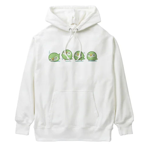 空も飛べるはずと頑張るカカポ Heavyweight Hoodie