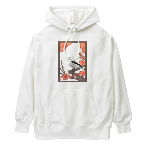 梅に島柄長(明) Heavyweight Hoodie