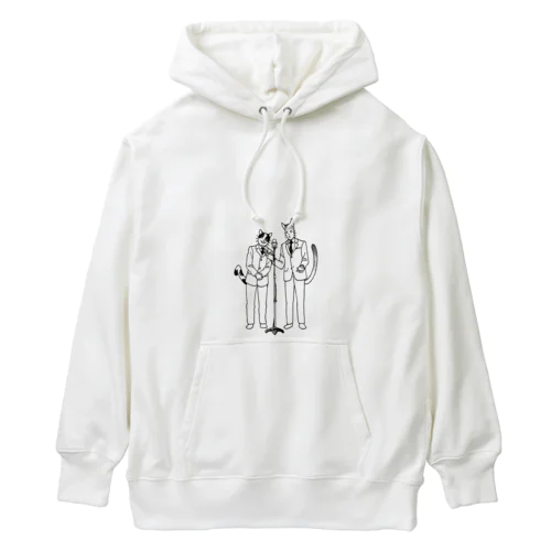 猫漫才 Heavyweight Hoodie