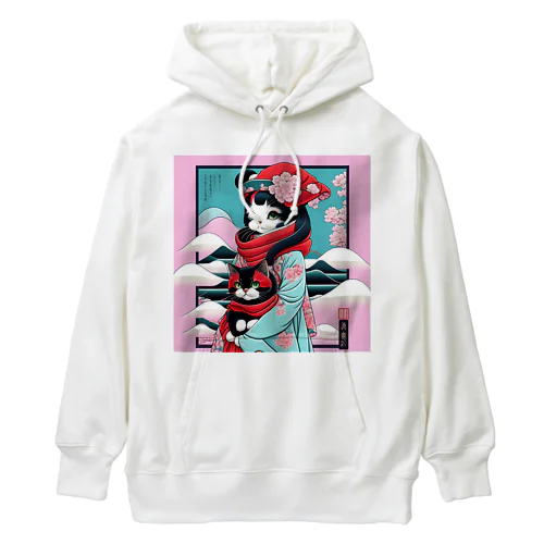 『きょうは、そっちに座るのかな。。』 Heavyweight Hoodie