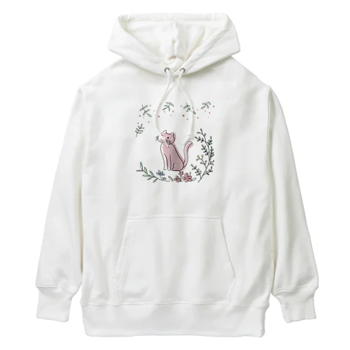 ボタニカルな猫 Heavyweight Hoodie