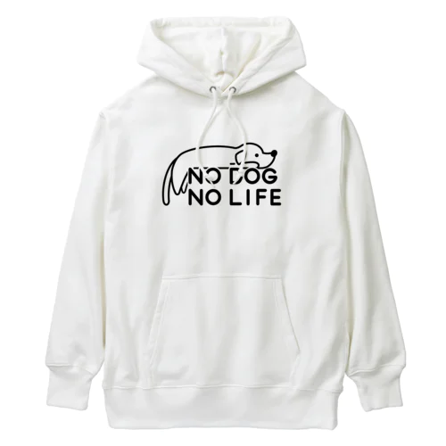 NO DOG NO LIFE  ヘビーウェイトパーカー