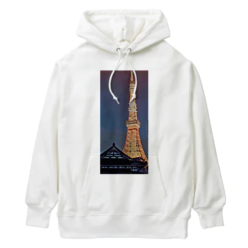 夜の東京タワー Heavyweight Hoodie