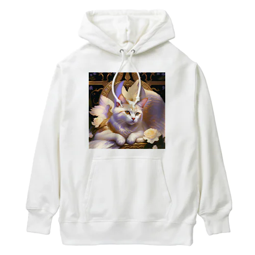 天国の王宮に座る猫 Heavyweight Hoodie