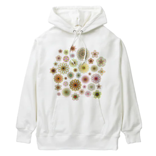 やさしい色合いの花柄 Heavyweight Hoodie