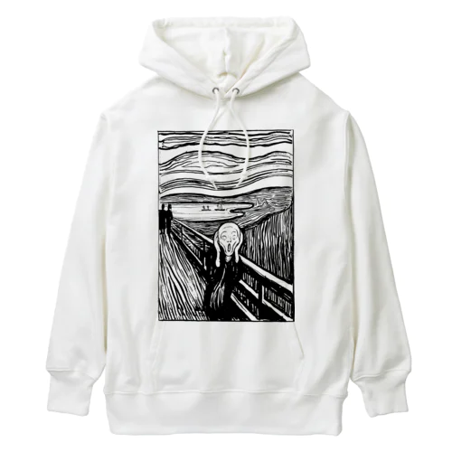 ムンク　叫び　Munch / The Scream リトグラフ　 Heavyweight Hoodie