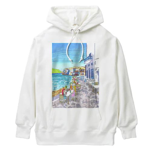 エーゲ海カフェガールズ Heavyweight Hoodie