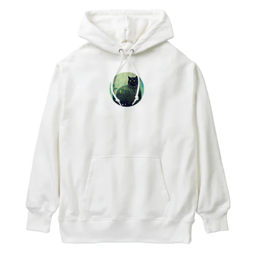 ジト目な猫 Heavyweight Hoodie