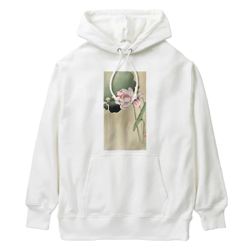 小原古邨　蓮と雀　Ohara Koson / Songbird and Lotus Heavyweight Hoodie