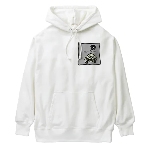 髑髏フラワーグラフィック Heavyweight Hoodie