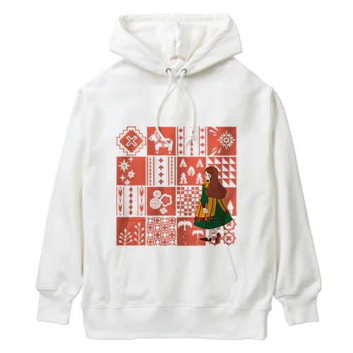 patchwork GIRL Heavyweight Hoodie