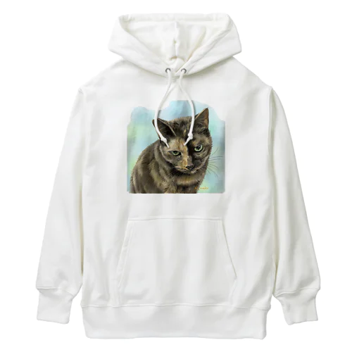 サビ猫のオペラ座ちゃん Heavyweight Hoodie