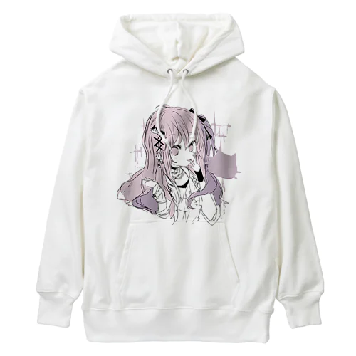 ピンク✖紫系の地雷女の子 Heavyweight Hoodie