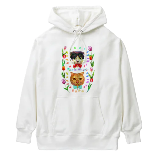 蒲田Loveおにぎりちゃんの愛猫ちゃんズ（ファション） Heavyweight Hoodie