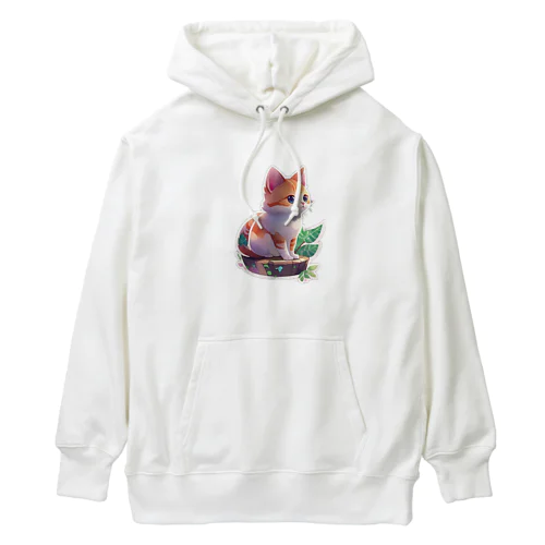 キュートな猫 Heavyweight Hoodie