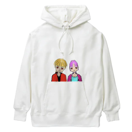 ツーショットカップル Heavyweight Hoodie