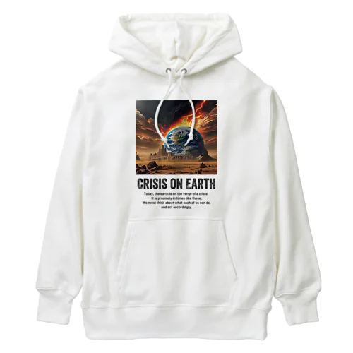 地球の危機 Crisis on Earth Heavyweight Hoodie