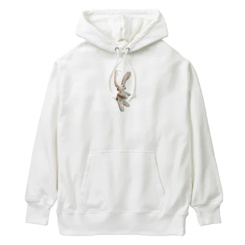 耳がクソ長いうさぴー横向き Heavyweight Hoodie