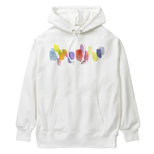 水彩ペイント・カラフルその2 Heavyweight Hoodie