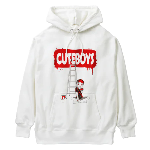 CUTEBOYS ペンキらくがき Heavyweight Hoodie