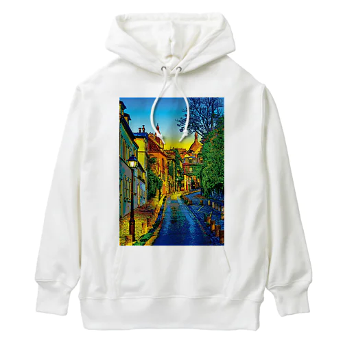 パリ 夕暮れのモンマルトル Heavyweight Hoodie