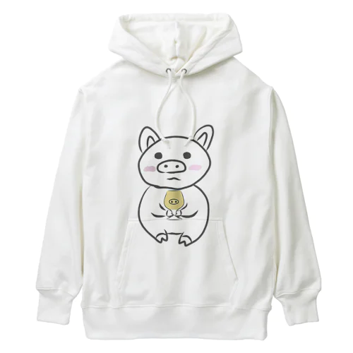 乾杯待ちのぶた　カラーver. Heavyweight Hoodie