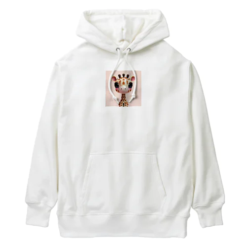 3Dイラストきりんさん Heavyweight Hoodie