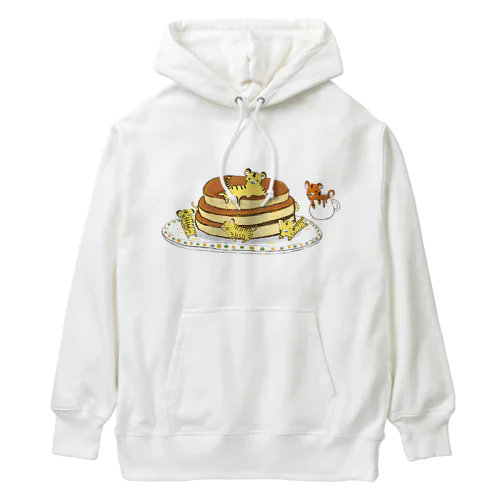 溶けタイガーwithパンケーキ Heavyweight Hoodie