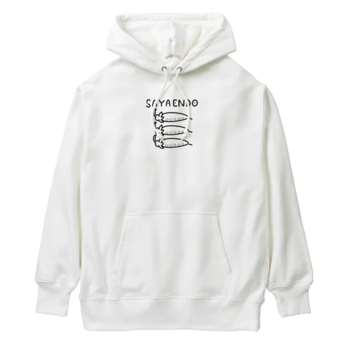 さやえんどう（ブラック） Heavyweight Hoodie