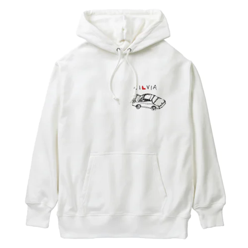 黒線シルビア Heavyweight Hoodie