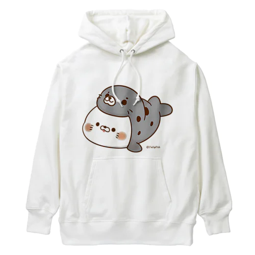 毒舌あざらし・ごまふ柄 Heavyweight Hoodie