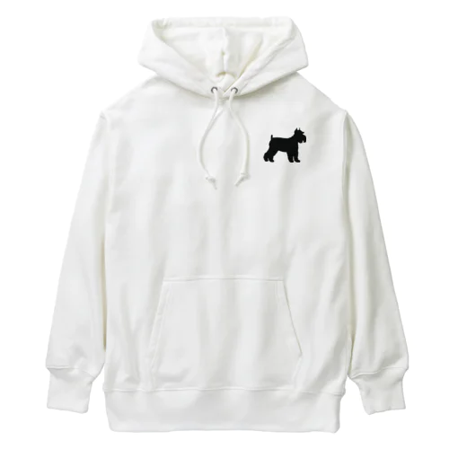 シュナウザーのシルエットシリーズ Heavyweight Hoodie