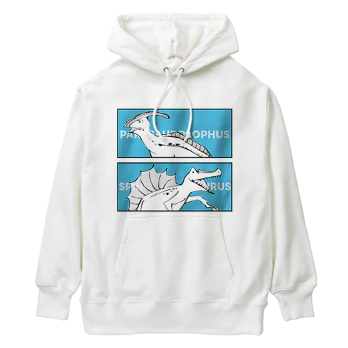 戯画ザウルス(パラサウロロフス・スピノサウルス) Heavyweight Hoodie