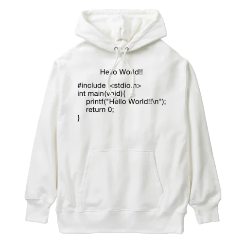 Hello, World!!-C言語- Heavyweight Hoodie