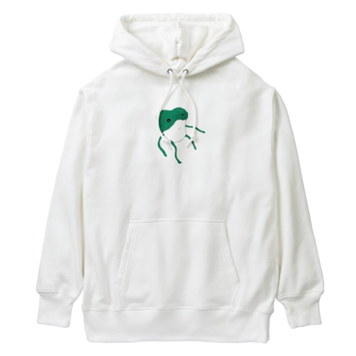 Pompom art 《濃緑カエル》 Heavyweight Hoodie