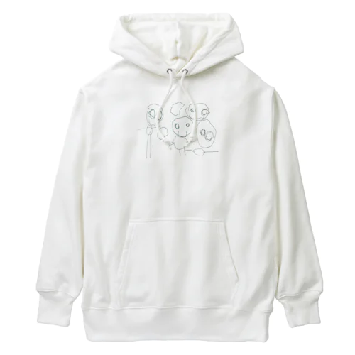 らくがきふぁみりー Heavyweight Hoodie