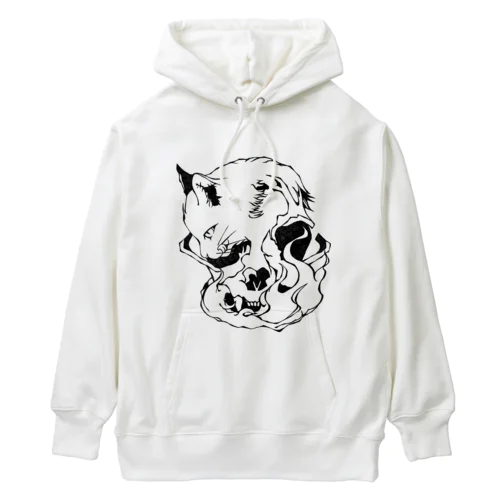 Cats And Skulls Heavyweight Hoodie