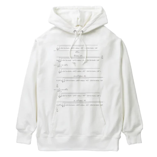 三次方程式の解の公式 Heavyweight Hoodie