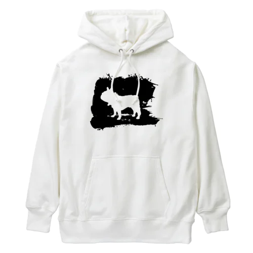 墨絵のフレンチブルドッグ Heavyweight Hoodie