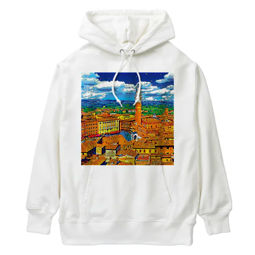 イタリア シエナの街並み Heavyweight Hoodie