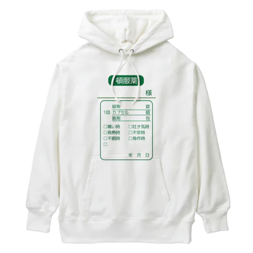 薬袋（頓服薬）シリーズ Heavyweight Hoodie